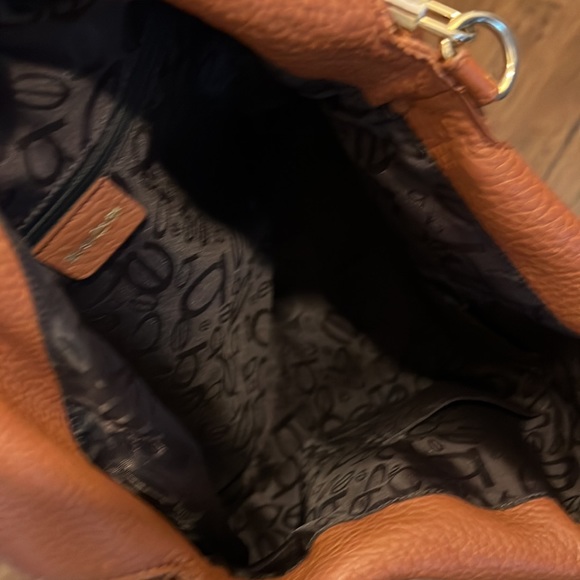 bebe | Genuine Pebbled Leather Hobo Handbag - Picture 3 of 3